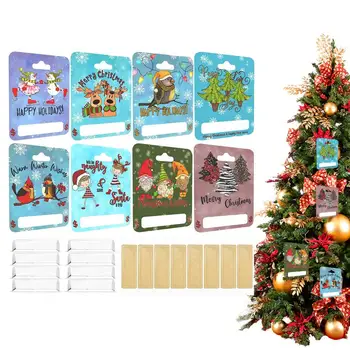 8шт. Държач за парични карти от PVC за Коледа, подаръци за Нова година, Коледни украси, аксесоари за чекове, червило подарък - Изображение 2  