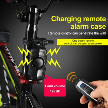 Безжична мотоциклетът велосипедна Охранителна аларма анти-кражба аларма с дистанционно управление IP55 Водоустойчив 150 DB Супер силна - Изображение 2  