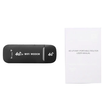 2X 4G USB Модем Wifi Рутер USB Ключ, 150 Mbit/с Със Слот За СИМ-карта за Автомобилна Безжична Точка за Достъп Джобен Мобилен Wifi - Изображение 1  