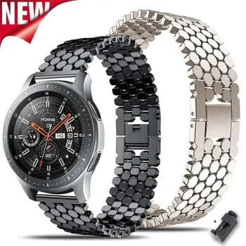 Быстросъемный универсална метална каишка 22 мм за Samsung Watch 3 45 мм Classic Frontier за Huawei Watch Band GT2 GT3 46 мм Гривна - Изображение 1  