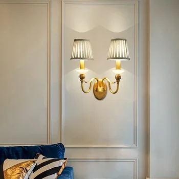 Стенен лампа TYLA American Brass за хол, спалня, прикроватной нощни шкафчета, ретро хотелския коридор, стенни свещника за антре - Изображение 2  