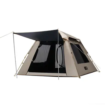 Напълно автоматична палатка за къмпинг 5-8 души, палатка от сгъсти водоустойчива материя, Семеен къмпинг на открито, на Голяма площ, на Новост - Изображение 1  