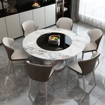 Модерни мебели за дома Комплекти кръгли маси от заведения за хранене Hotel Deluxe Dinner Table - Изображение 2  