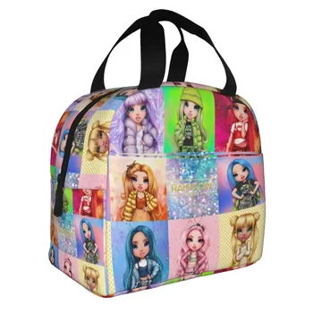 Чанта за обяд Rainbow High Characters с термоизолировкой, дамски чанти за обяд от аниме-карикатура, за деца, ученици, кутия за Bento с храна - Изображение 2  