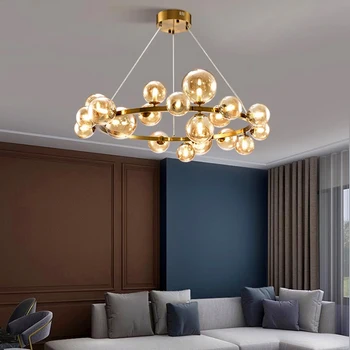 Модерен окачен лампа, полилей за трапезария, висящи лампи, висящи лампи за таван, окачен лампа за вътрешно осветление - Изображение 1  