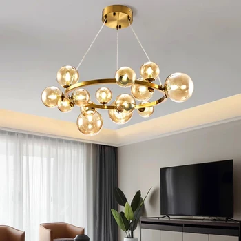Модерен окачен лампа, полилей за трапезария, висящи лампи, висящи лампи за таван, окачен лампа за вътрешно осветление - Изображение 2  