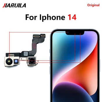 Оригинални накладки за задната камера на iPhone 14 Pro Max, гъвкав кабел за сензора на задната основна камера и предна предна камера за iPhone 14 Plus - Изображение 2  