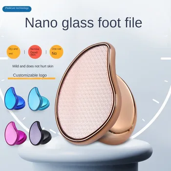 Нано-стъклена за опесъчаване машина за краката, удаляющая омертвевшую кожа и мазоли, шлайфане на камък за пети, Двустранно опесъчаване машина за крака от неръждаема стомана - Изображение 1  