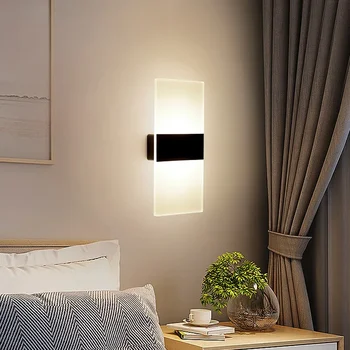 USB Акумулаторни стенни лампи, Домашен сензор за движение, Осветление в помещенията, Нощна лампа за спални, Декор за коридор, стълбище, монтиран на стената лампа - Изображение 2  