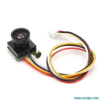 600TVL 170-градусная сверхмалая цветна мини камера FPV със звук за квадрокоптера Mini 200 250 300 - Изображение 1  