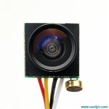 600TVL 170-градусная сверхмалая цветна мини камера FPV със звук за квадрокоптера Mini 200 250 300 - Изображение 2  