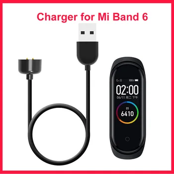 1 бр. за Xiaomi Mi Band 6/Mi Band 5 Smart Band USB зарядно устройство кабел за данни зарядно устройство ще захранване на линия магнитна, Подходящи за Xiaomi Mi Band 5/6 - Изображение 1  