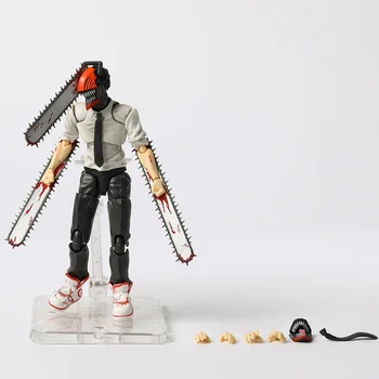 Ultra-висока статуетка на човек-резачка Дэндзи, играчки на PVC и алуминий, статуетка аниме - Изображение 2  
